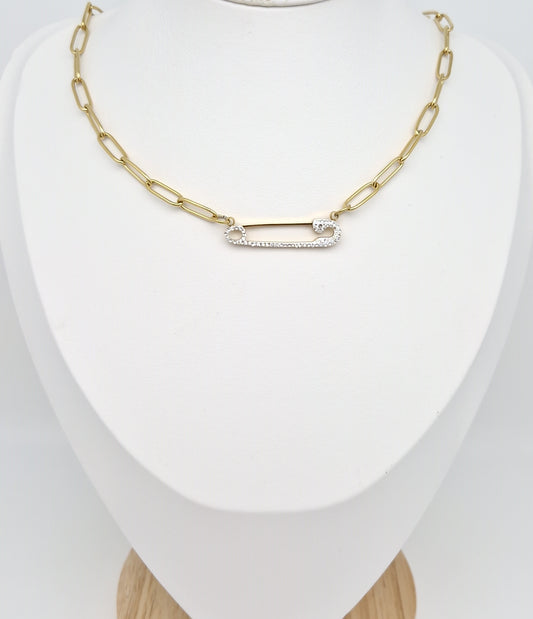 Collier ÉPINGLE - Glam Bijoux